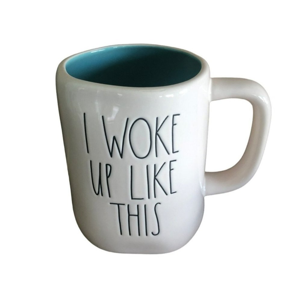 Rae Dunn Mug I Woke Up Like This Farmhouse Style Minimalist Design Rustic Decor